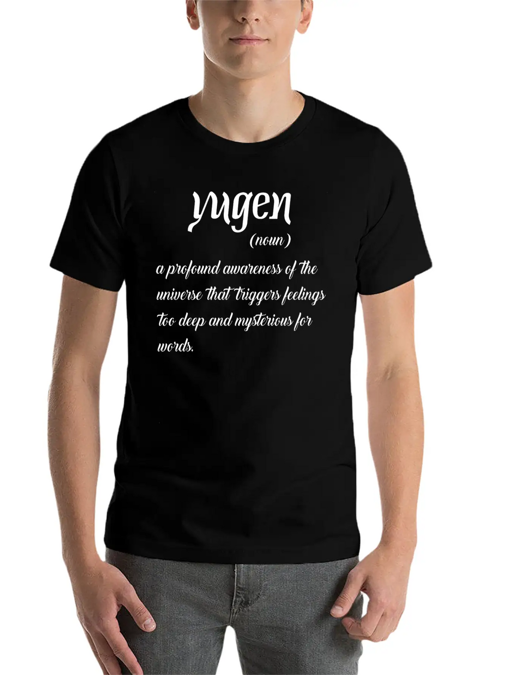 Yugen Profound Awareness Of Universe That Triggers Timeless Short Sleeve Tee – Comfy And Minimalist Design