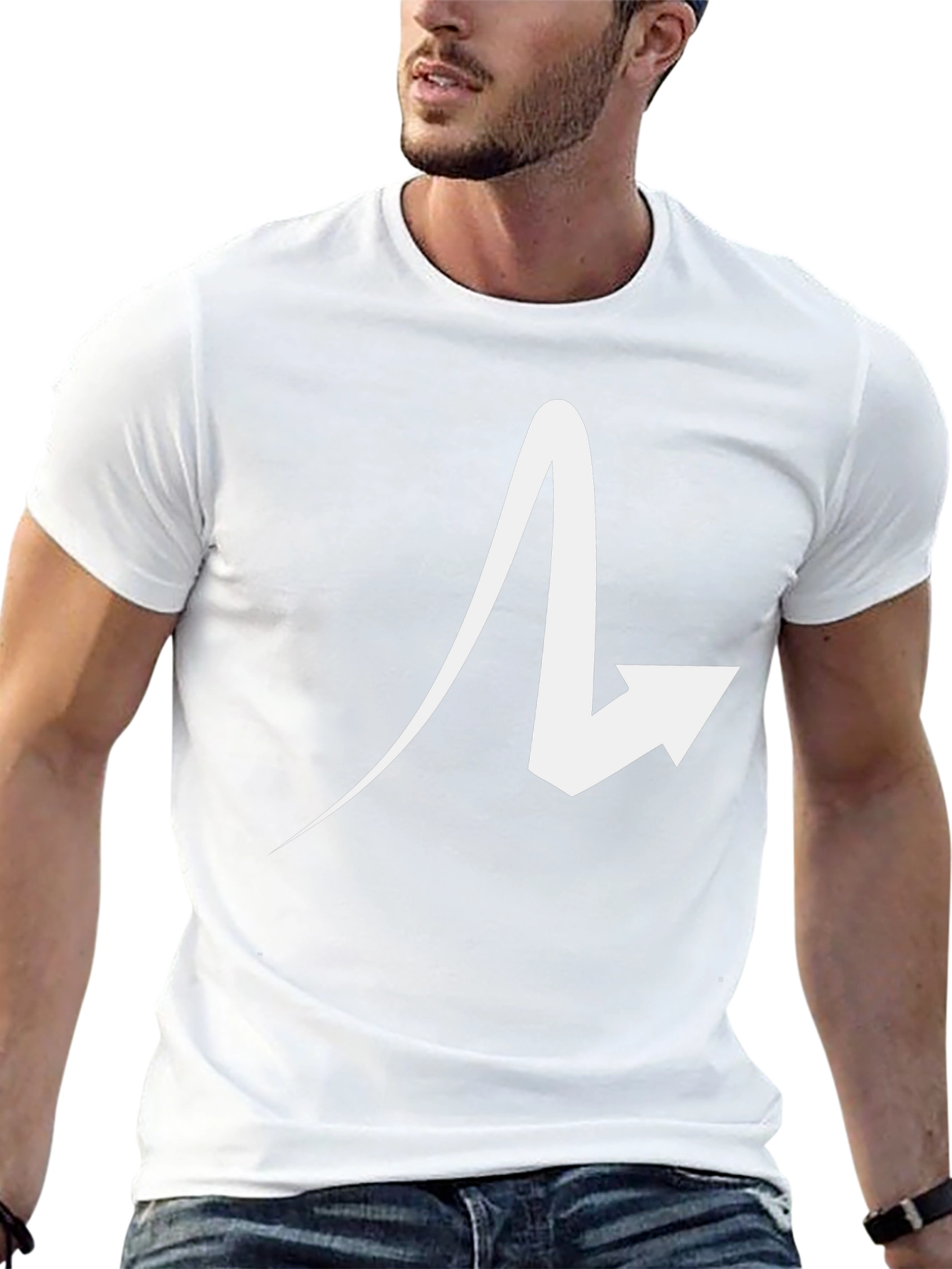 Abstract Arrow Black T-Shirt