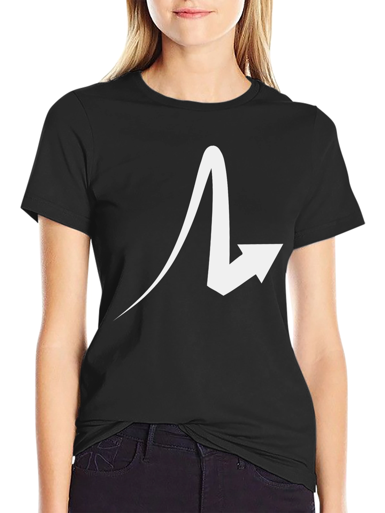 Abstract Arrow Black T-Shirt