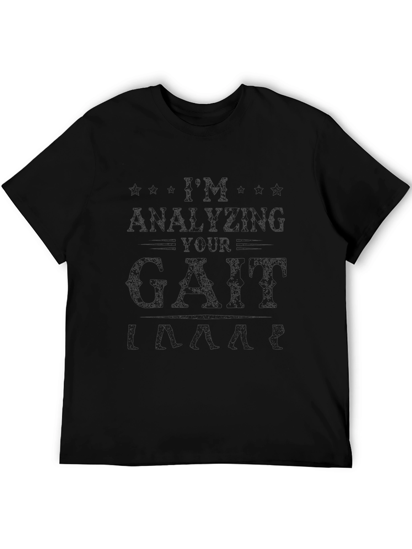 Mens Black Graphic T-Shirt - Casual Style