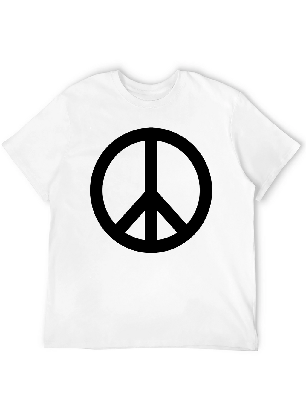 Peace Sign Black Graphic T-Shirt