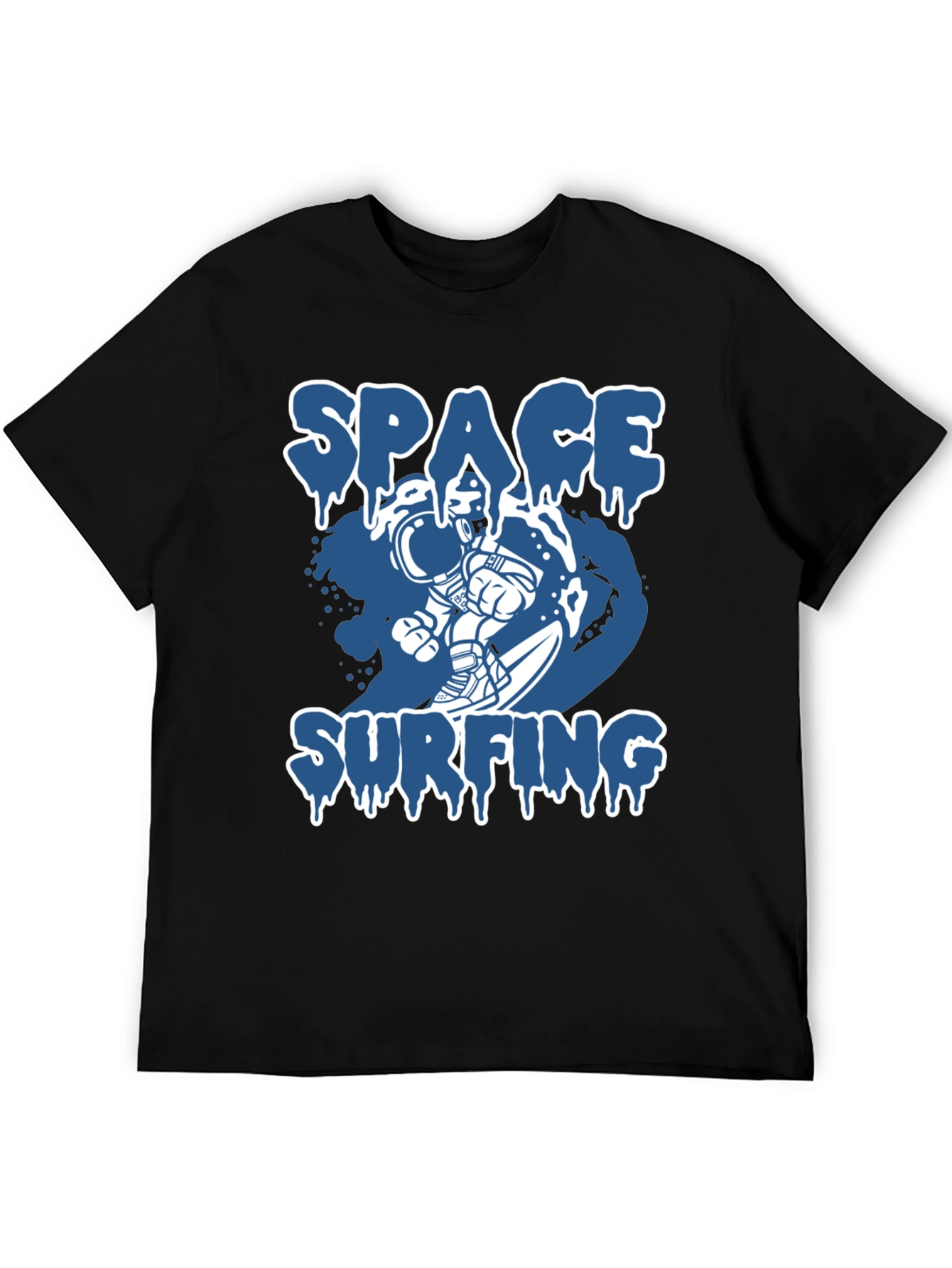 Space Surfing Graphic Tee - Astronaut T-Shirt