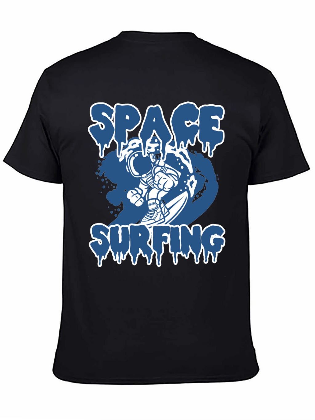 Space Surfing Graphic Tee - Astronaut T-Shirt