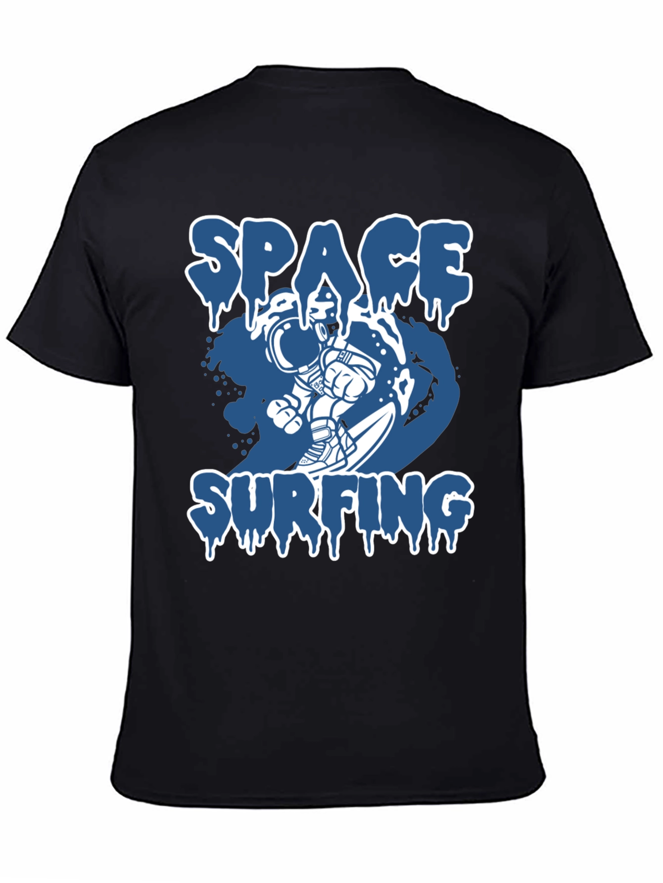 Space Surfing Graphic Tee - Astronaut T-Shirt