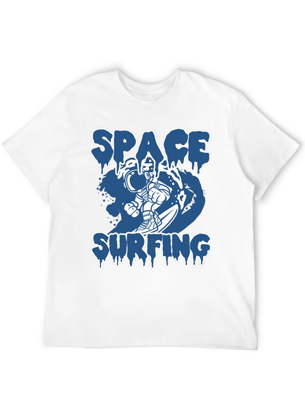 Space Surfing Graphic Tee - Astronaut T-Shirt