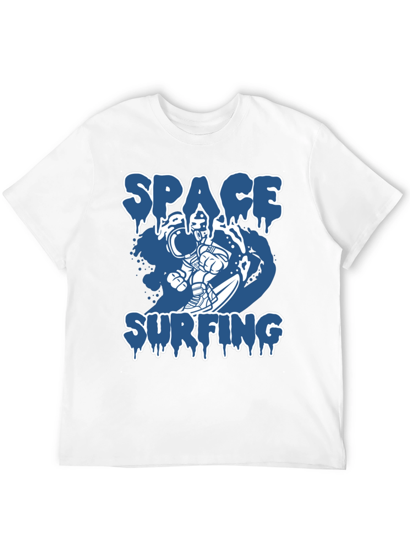 Space Surfing Graphic Tee - Astronaut T-Shirt