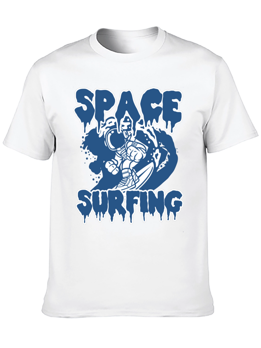 Space Surfing Graphic Tee - Astronaut T-Shirt