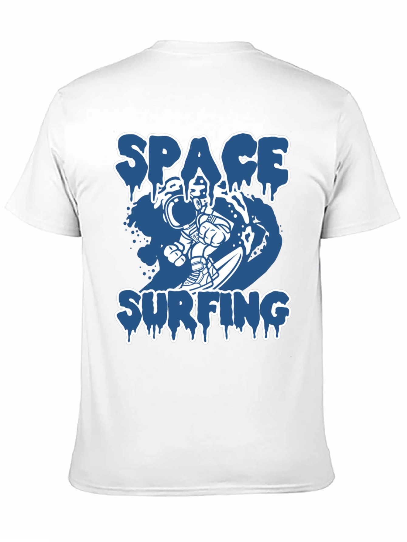 Space Surfing Graphic Tee - Astronaut T-Shirt