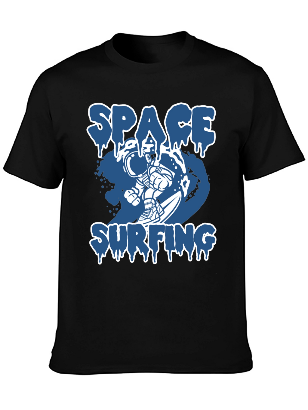 Space Surfing Graphic Tee - Astronaut T-Shirt