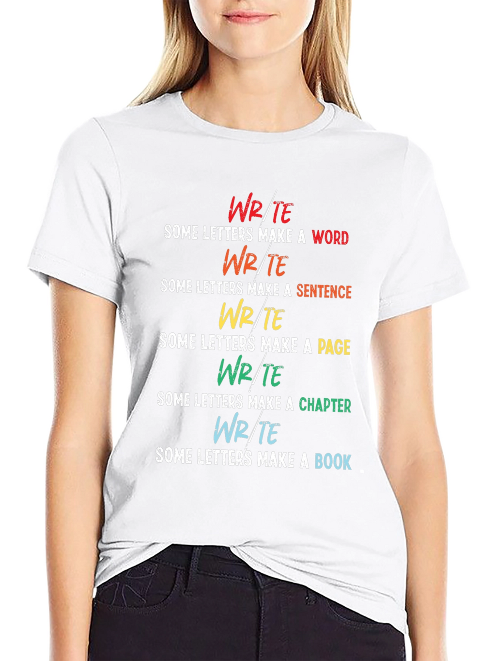 Write Some Letters Make a Book T-Shirt