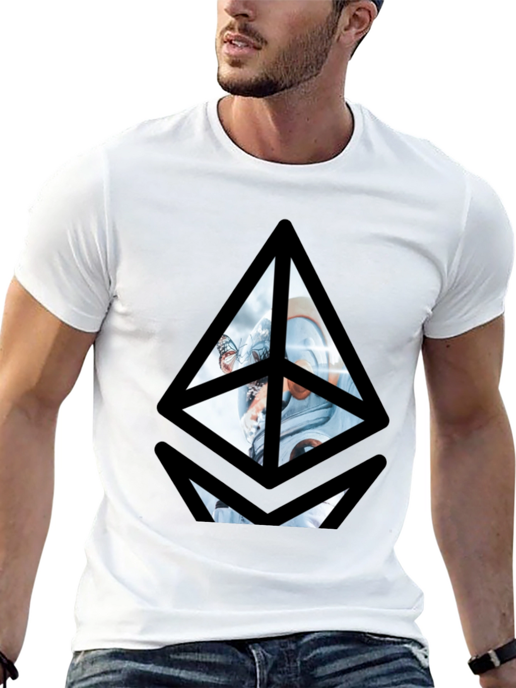 Ethereum Astronaut Graphic Tee - Black