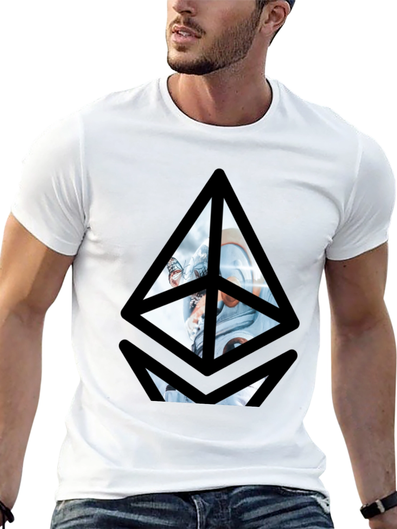 Ethereum Astronaut Graphic Tee - Black