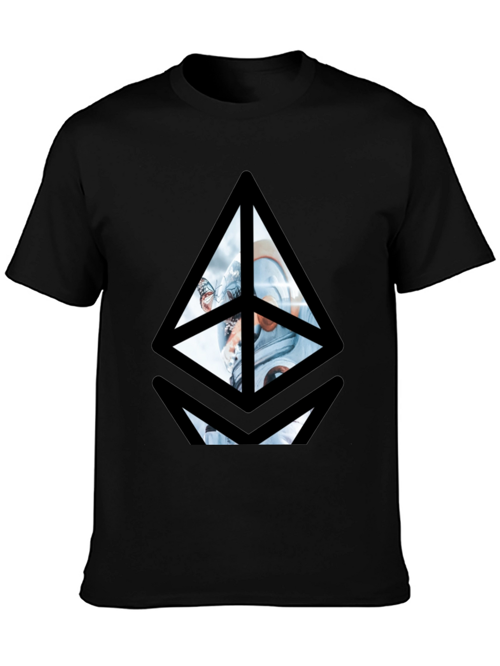 Ethereum Astronaut Graphic Tee - Black