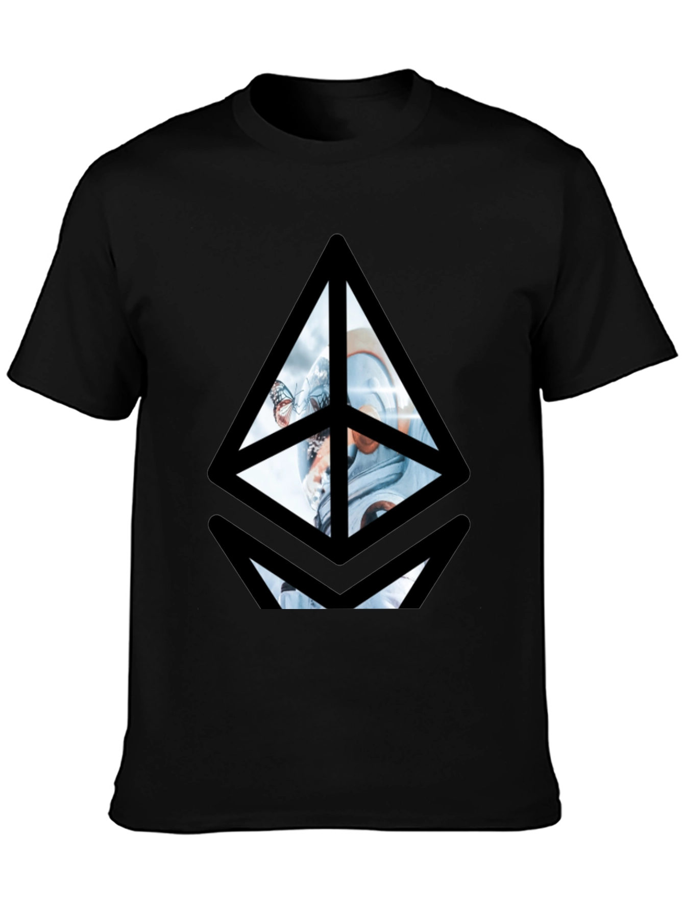 Ethereum Astronaut Graphic Tee - Black
