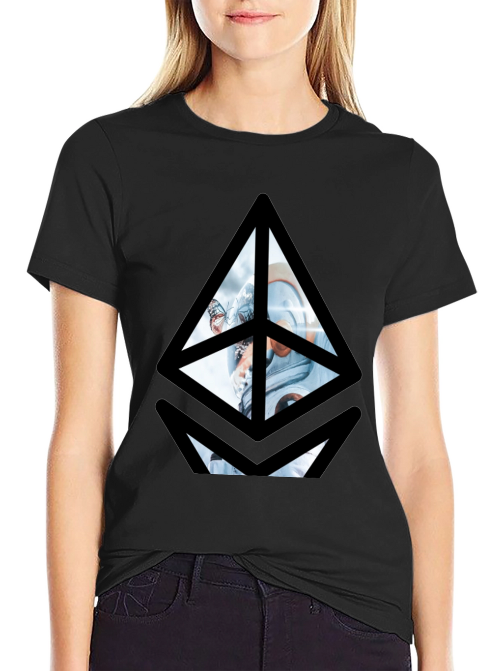 Ethereum Astronaut Graphic Tee - Black