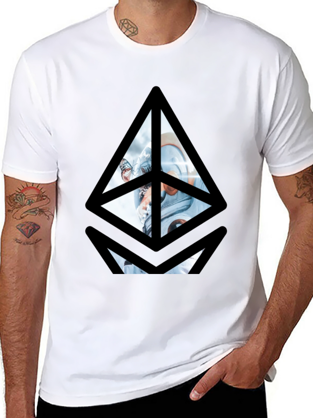 Ethereum Astronaut Graphic Tee - Black
