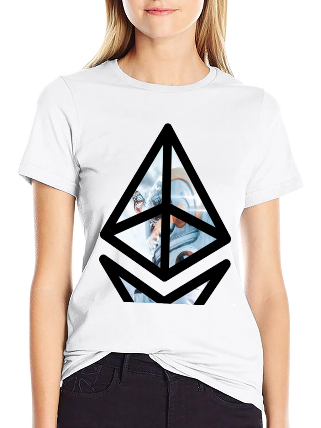 Ethereum Astronaut Graphic Tee - Black