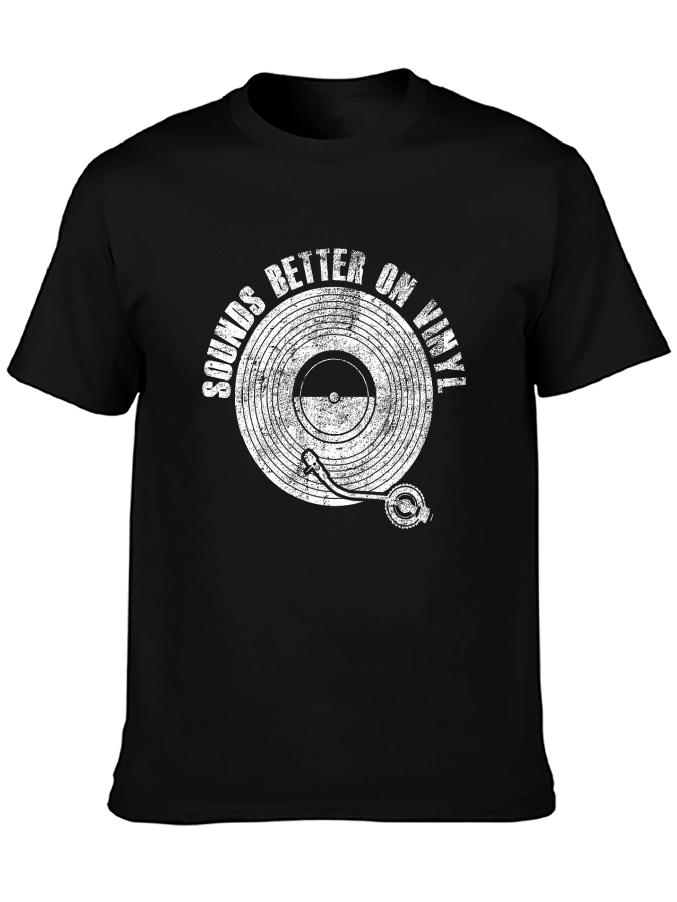 Sounds Better on Vinyl Black Graphic Tee