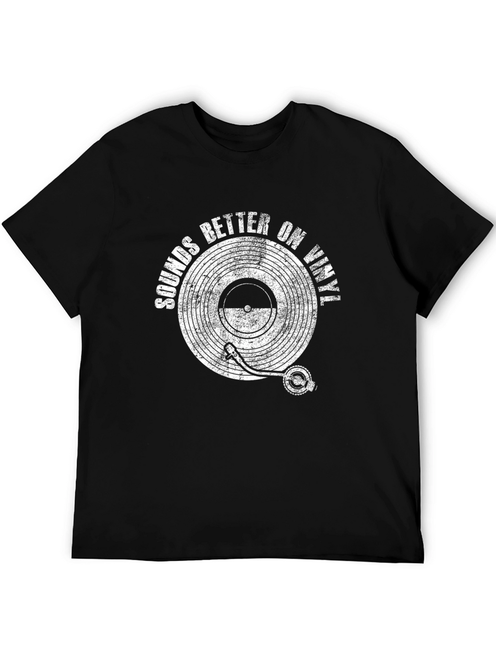 Sounds Better on Vinyl Black Graphic Tee