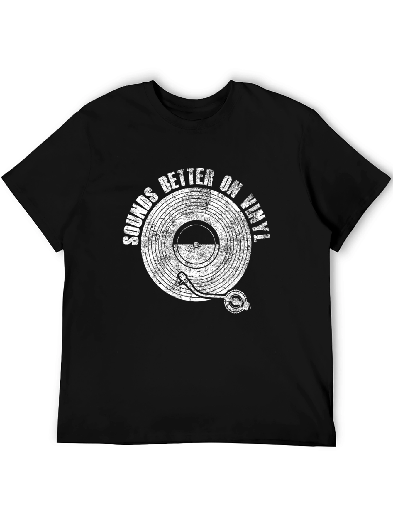Sounds Better on Vinyl Black Graphic Tee