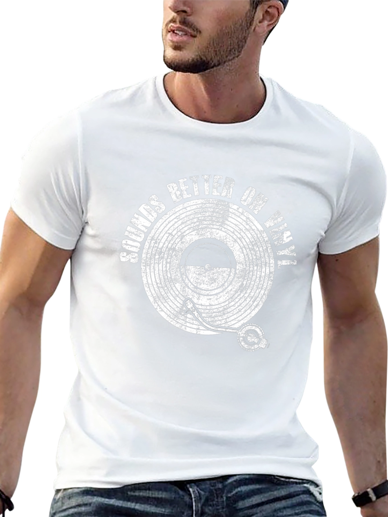Sounds Better on Vinyl Black Graphic Tee