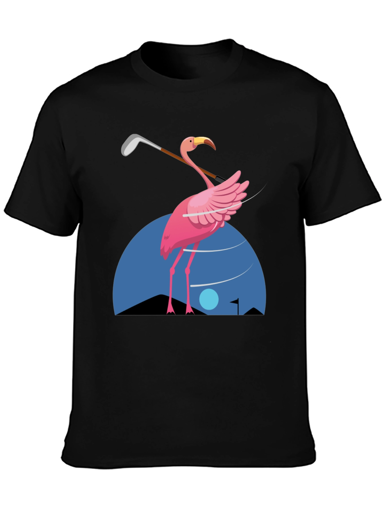 Flamingo Golf T-Shirt - Fun Graphic Tee