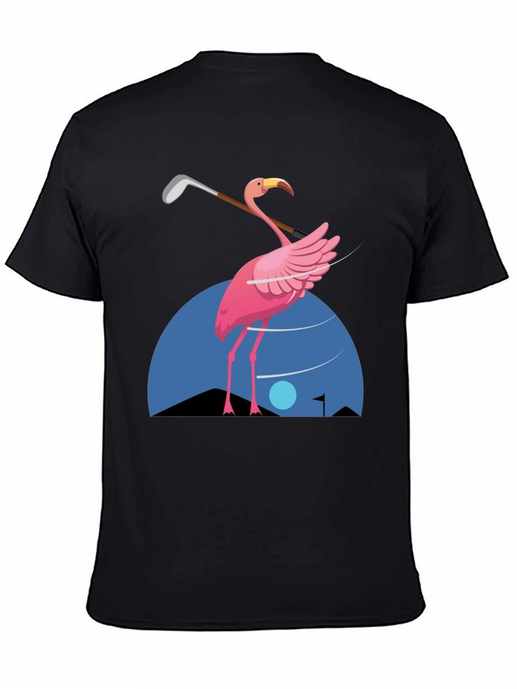 Flamingo Golf T-Shirt - Fun Graphic Tee