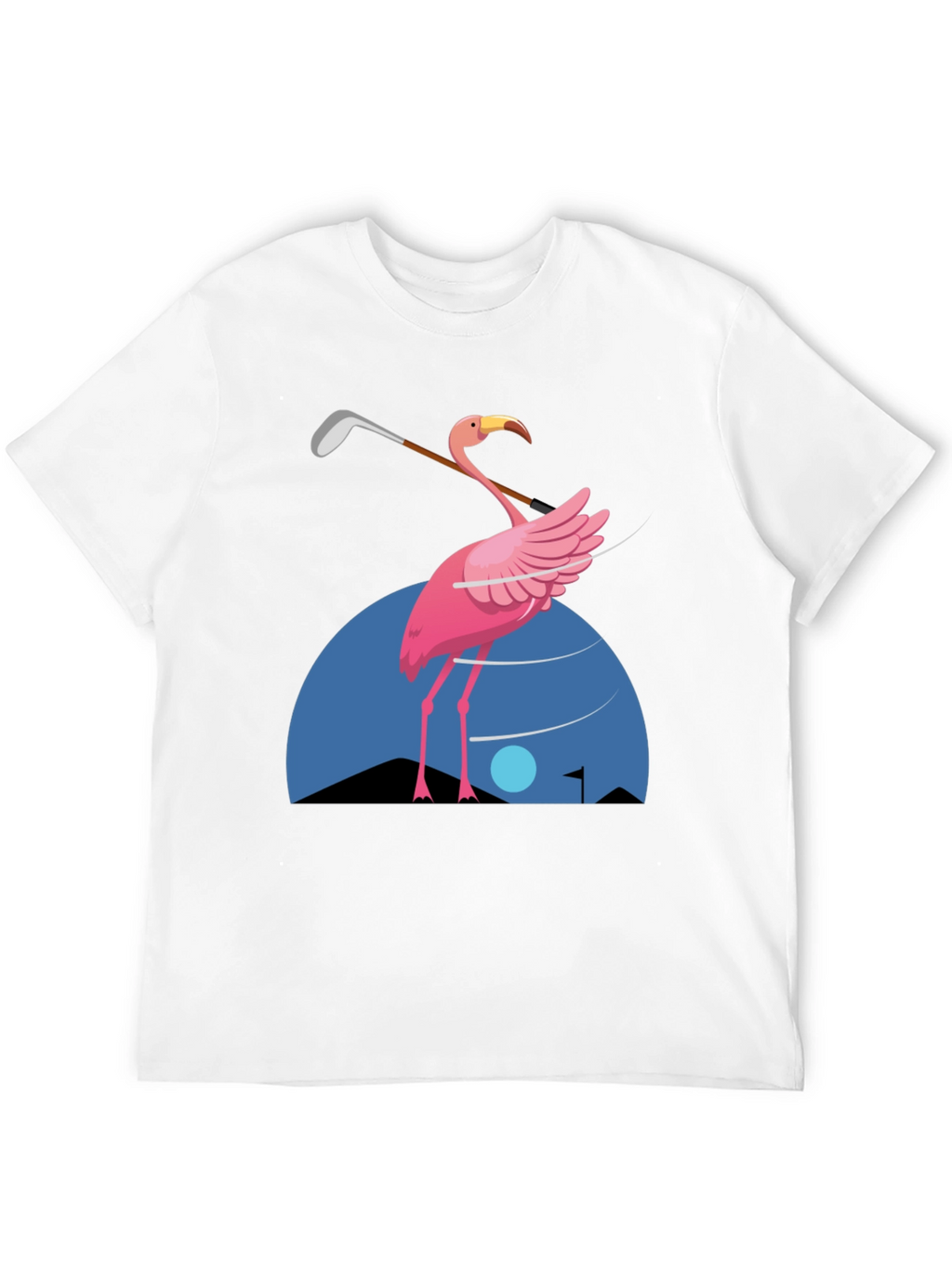 Flamingo Golf T-Shirt - Fun Graphic Tee