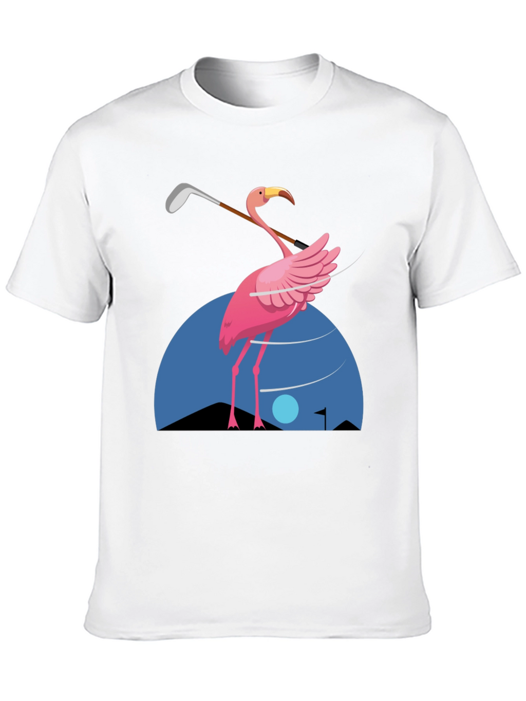 Flamingo Golf T-Shirt - Fun Graphic Tee