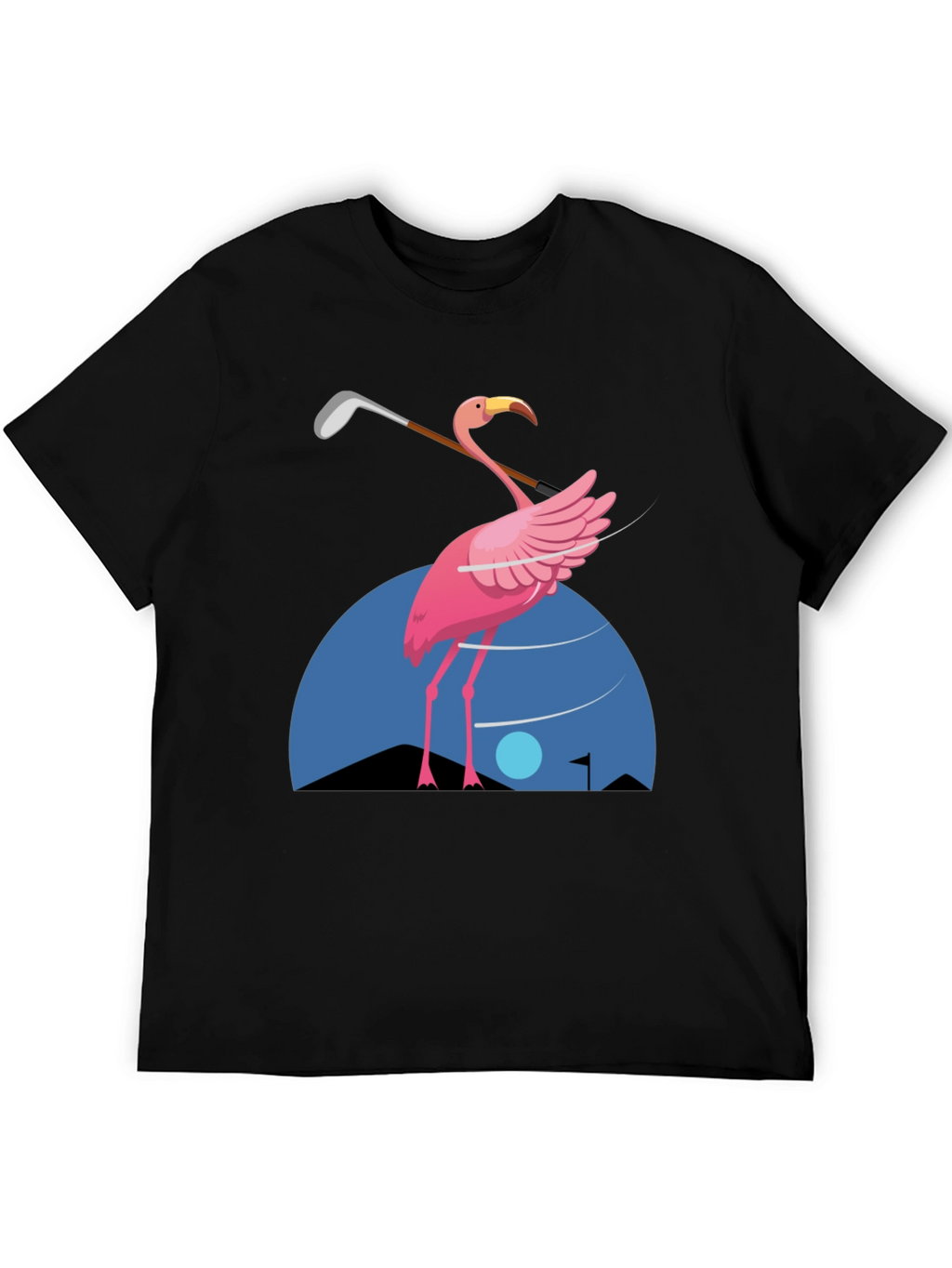 Flamingo Golf T-Shirt - Fun Graphic Tee