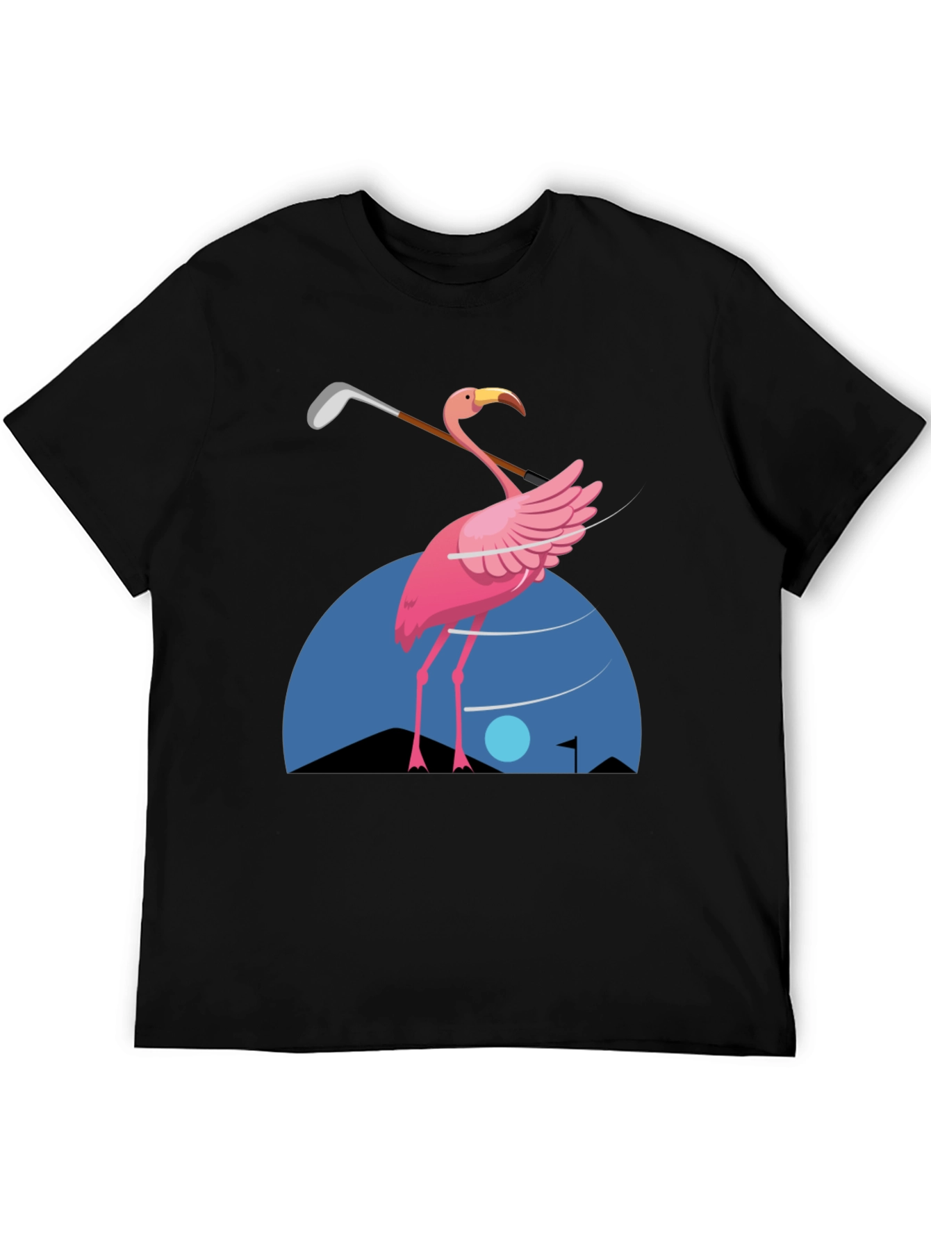 Flamingo Golf T-Shirt - Fun Graphic Tee