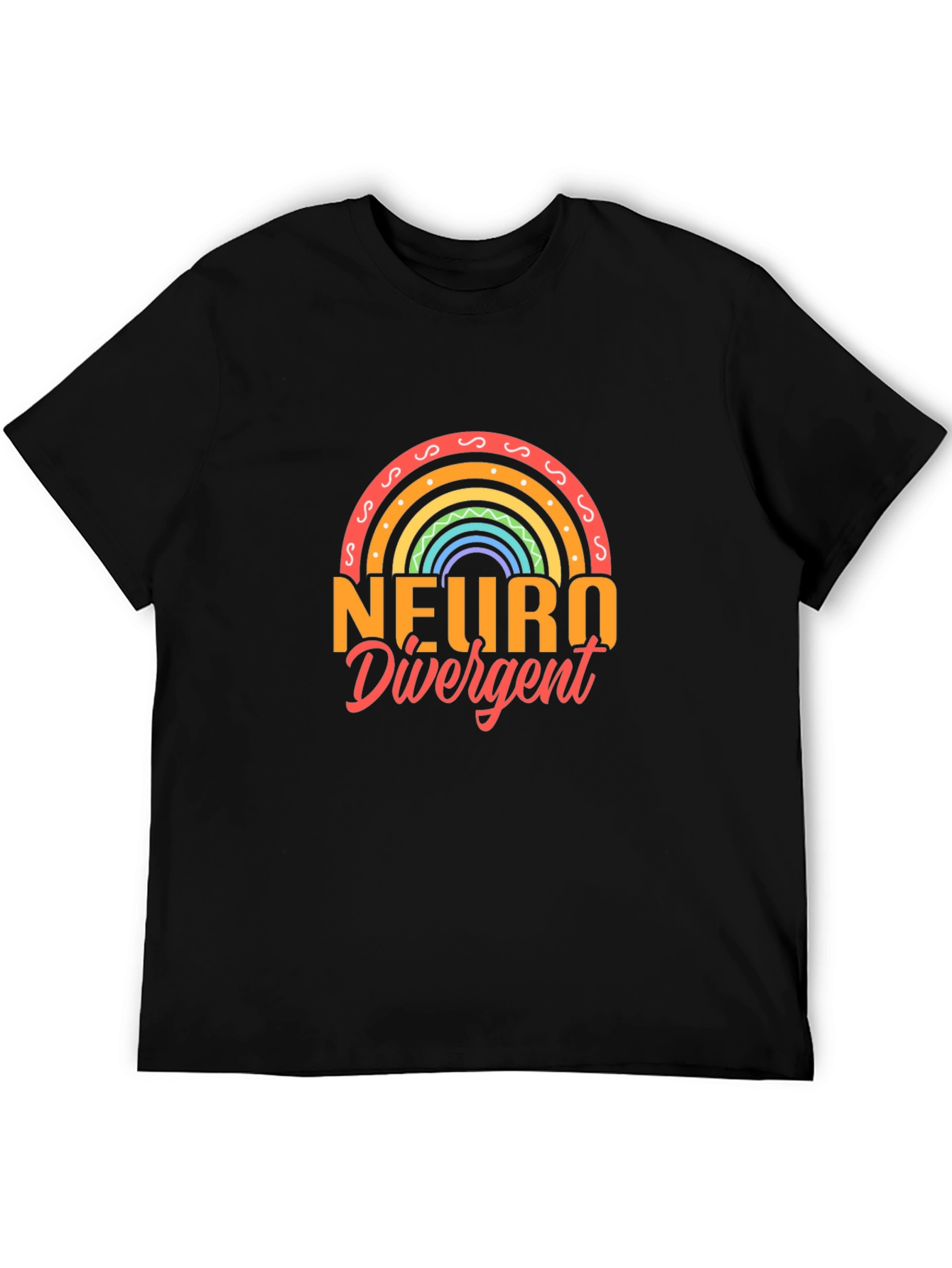 Neurodivergent Rainbow T-Shirt - Support Neurodiversity!