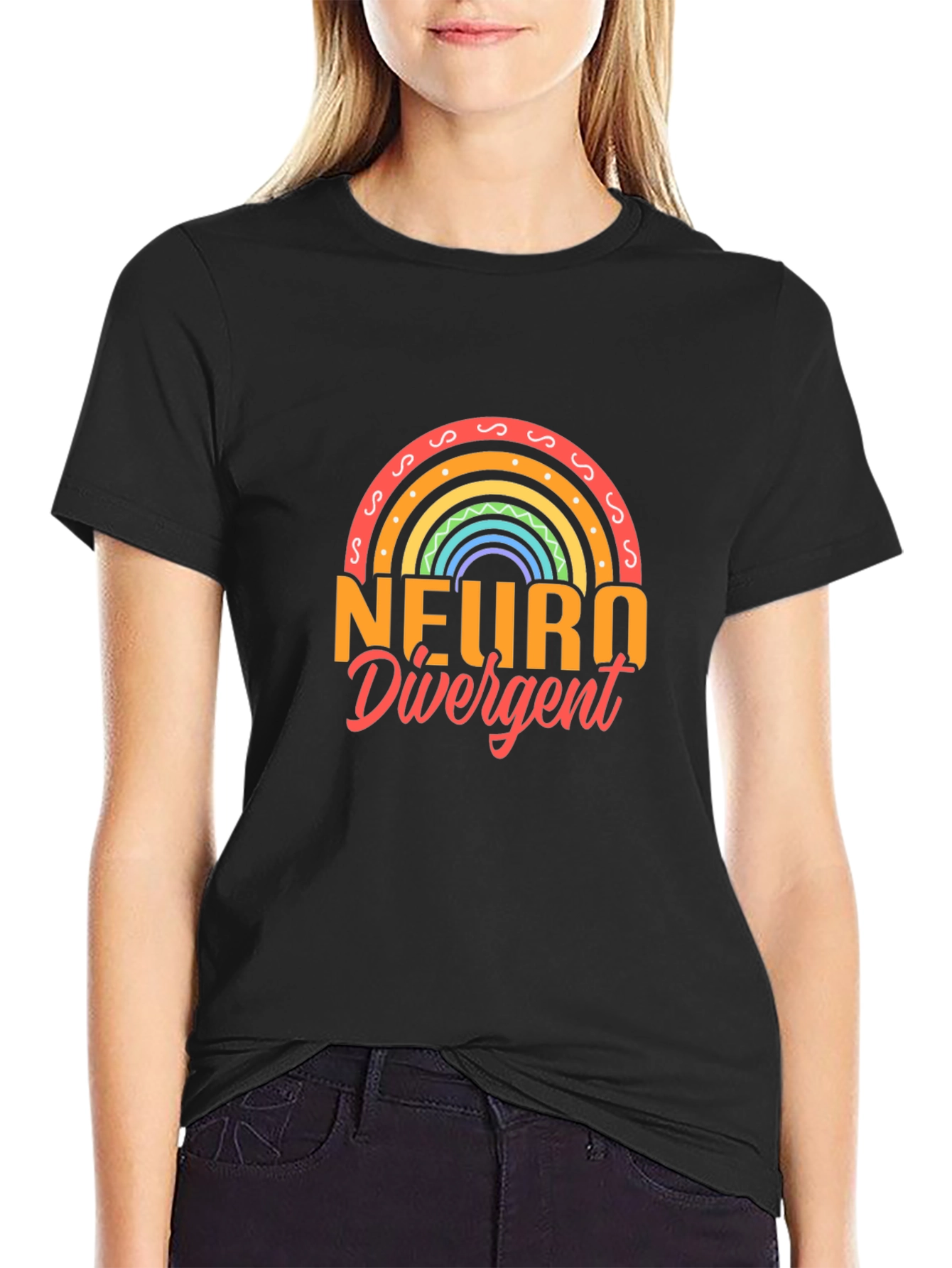 Neurodivergent Rainbow T-Shirt - Support Neurodiversity!