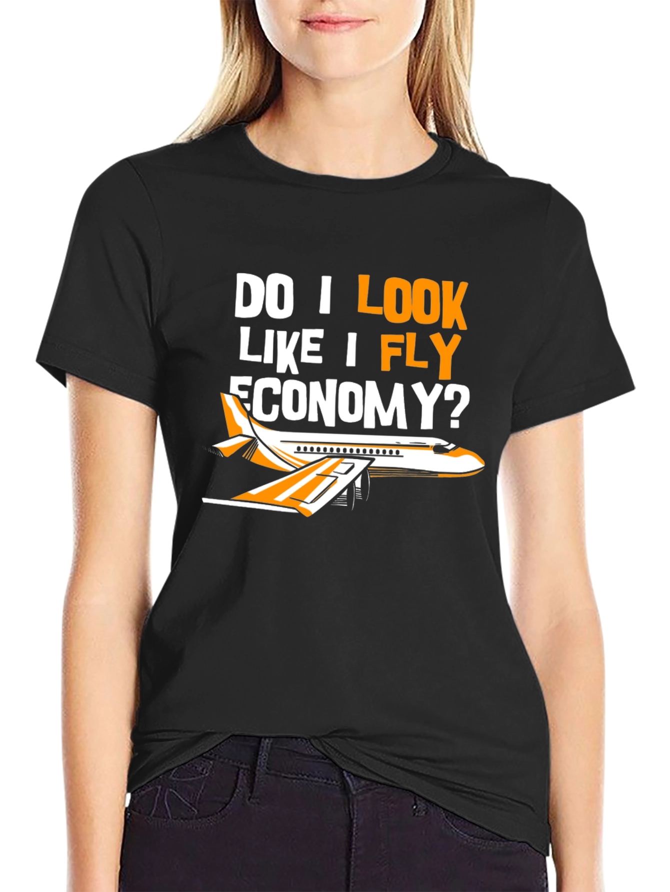 Fly Economy T-Shirt - Airplane Design