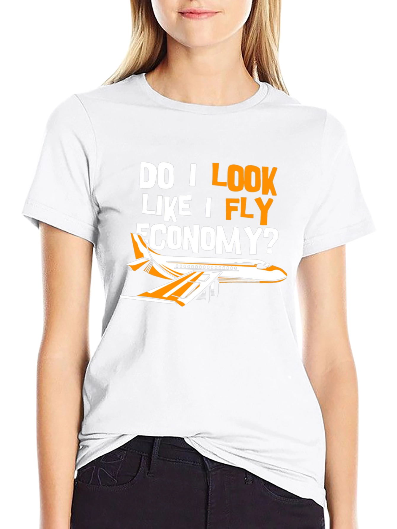 Fly Economy T-Shirt - Airplane Design