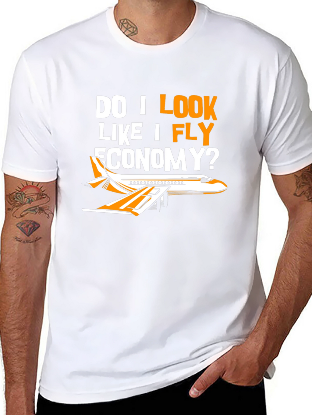 Fly Economy T-Shirt - Airplane Design