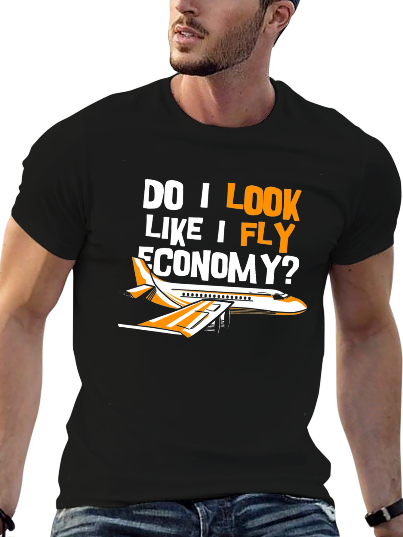 Fly Economy T-Shirt - Airplane Design