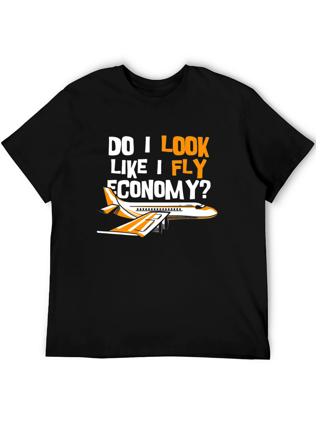 Fly Economy T-Shirt - Airplane Design