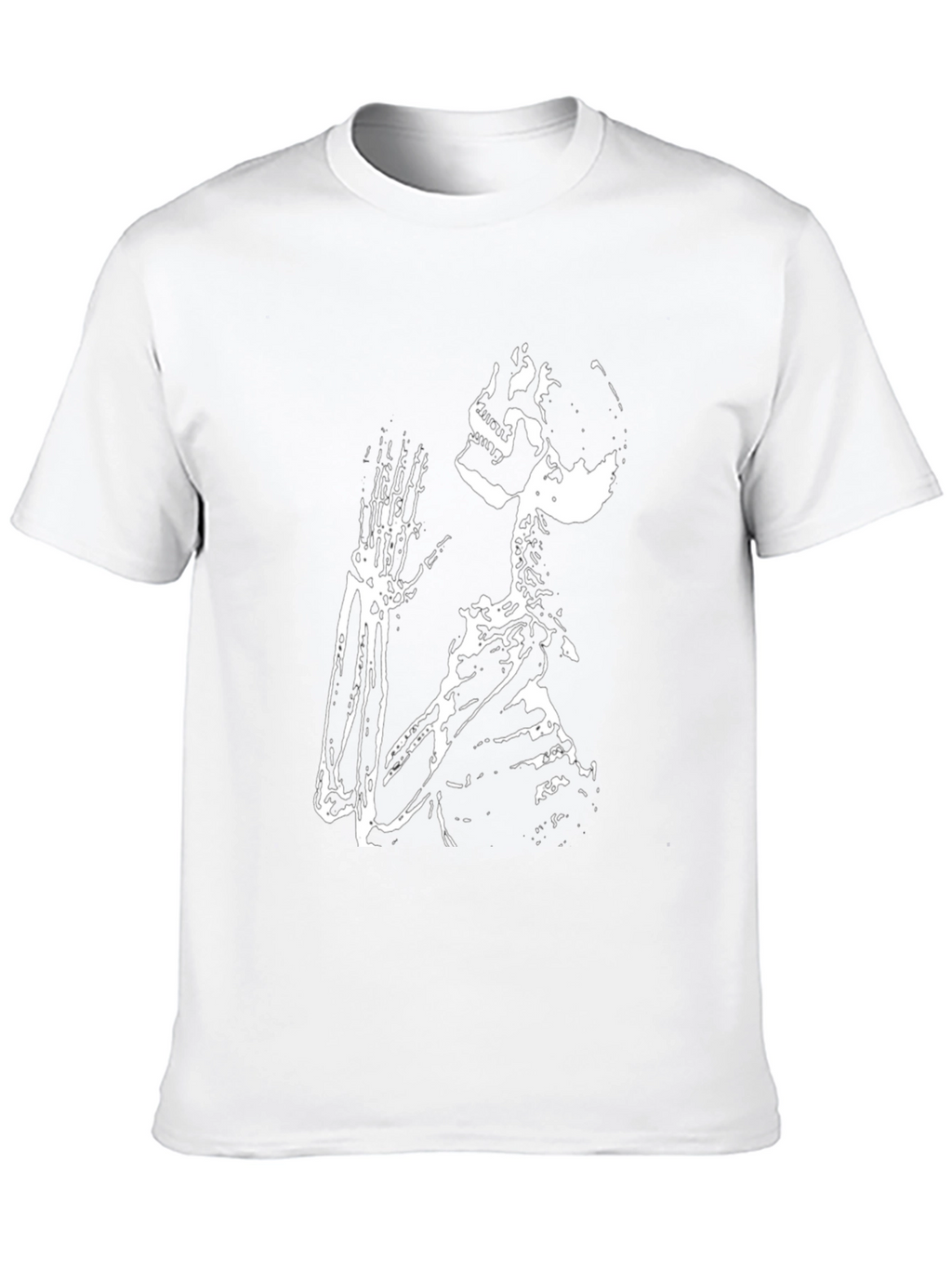 Skeleton Praying Black T-Shirt