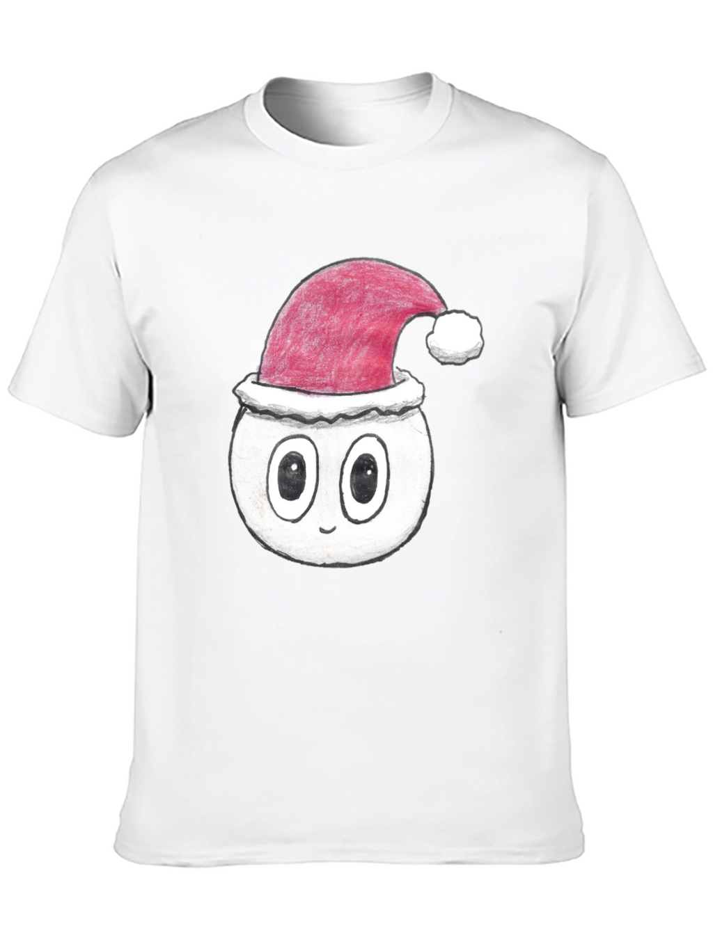 Festive Cartoon Face T-Shirt - Holiday Style