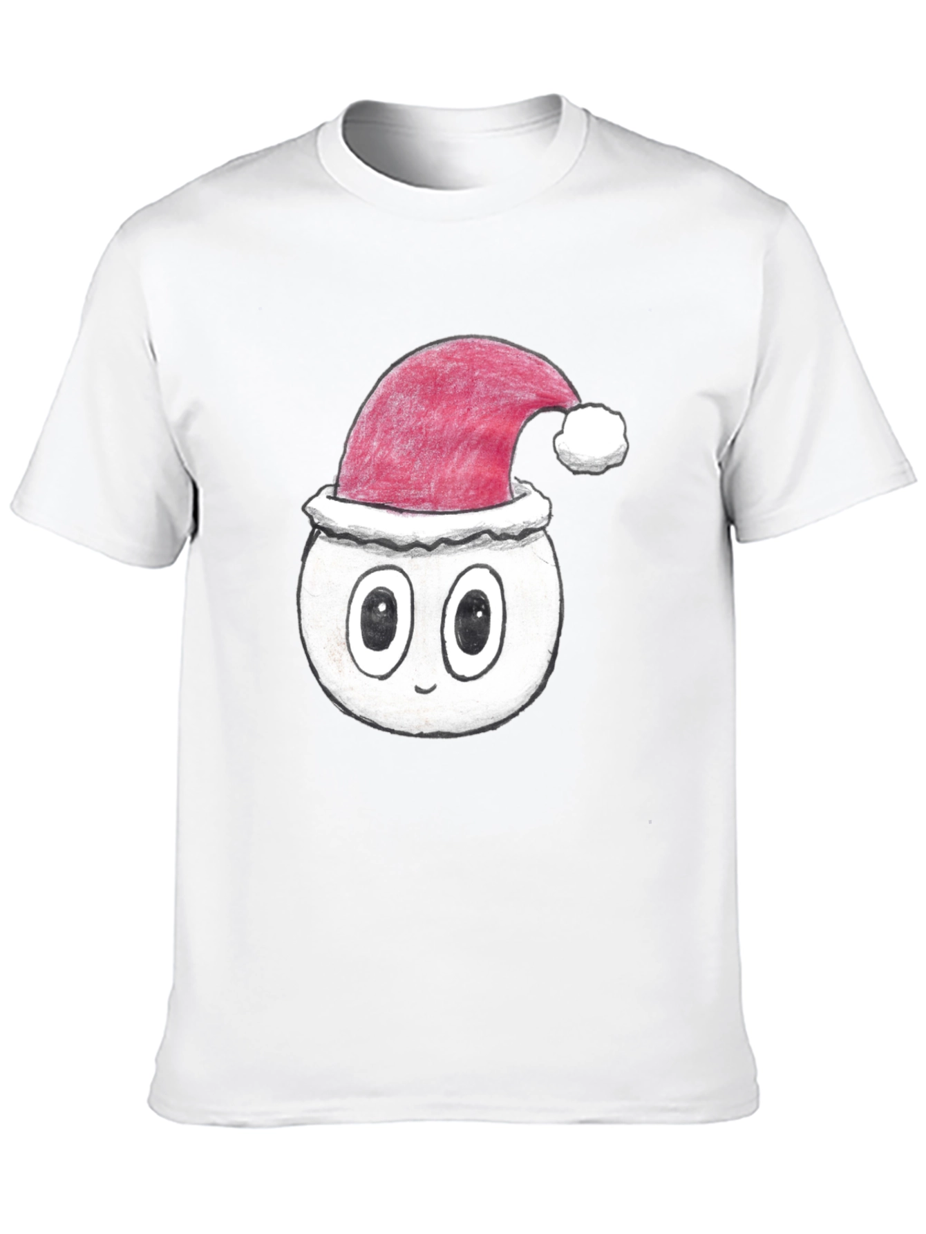 Festive Cartoon Face T-Shirt - Holiday Style