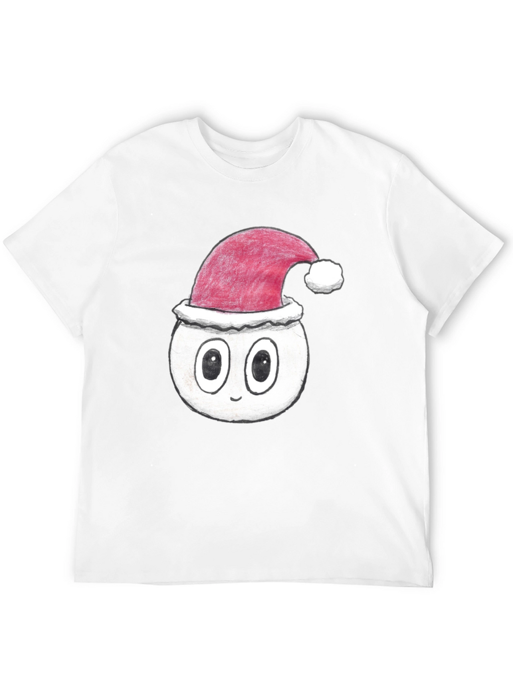 Festive Cartoon Face T-Shirt - Holiday Style