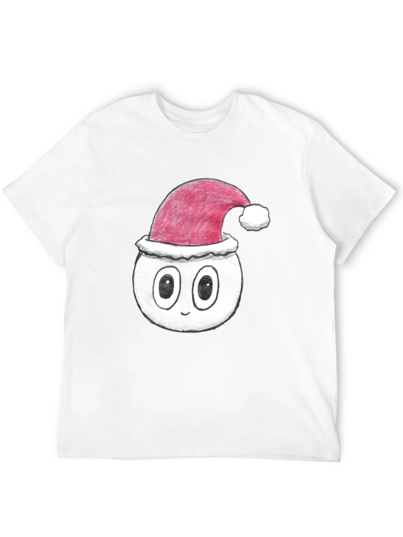 Festive Cartoon Face T-Shirt - Holiday Style