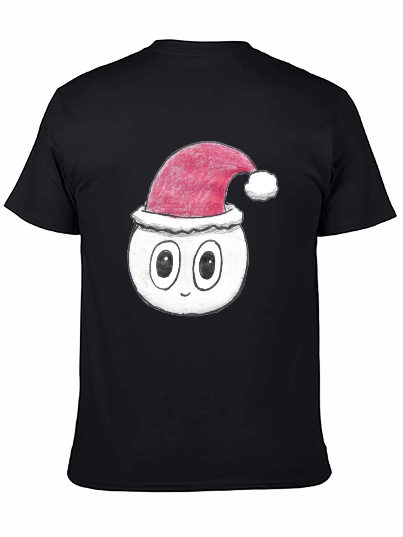 Festive Cartoon Face T-Shirt - Holiday Style