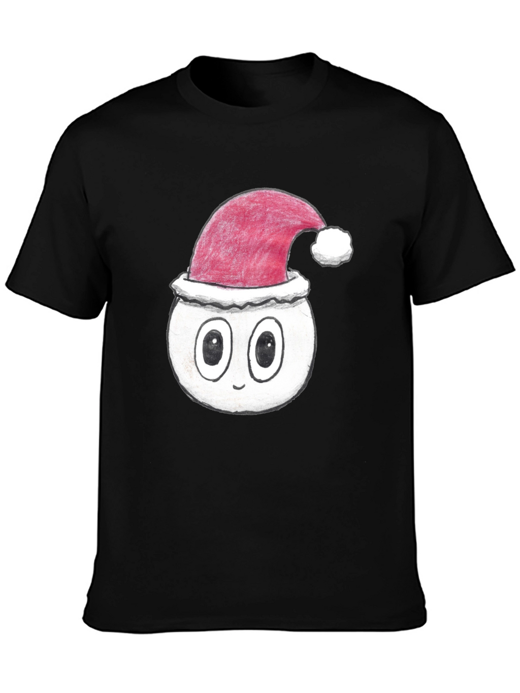 Festive Cartoon Face T-Shirt - Holiday Style