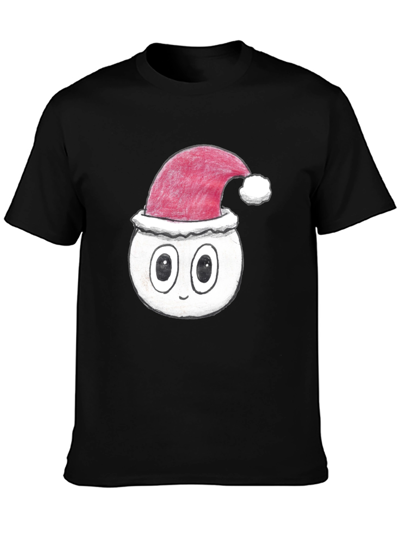 Festive Cartoon Face T-Shirt - Holiday Style