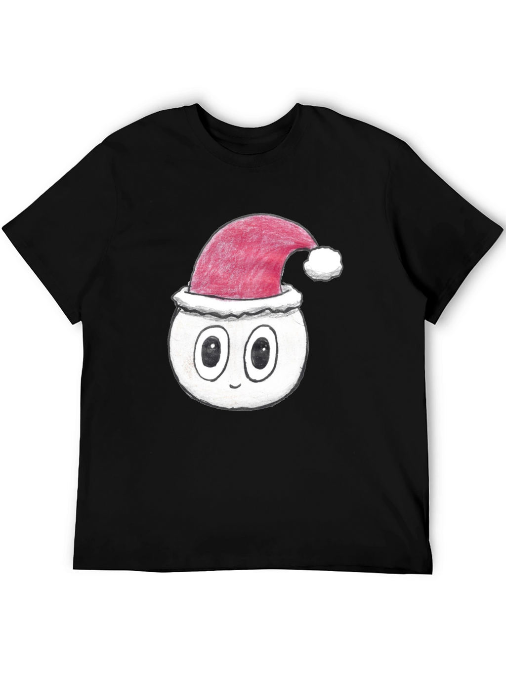 Festive Cartoon Face T-Shirt - Holiday Style