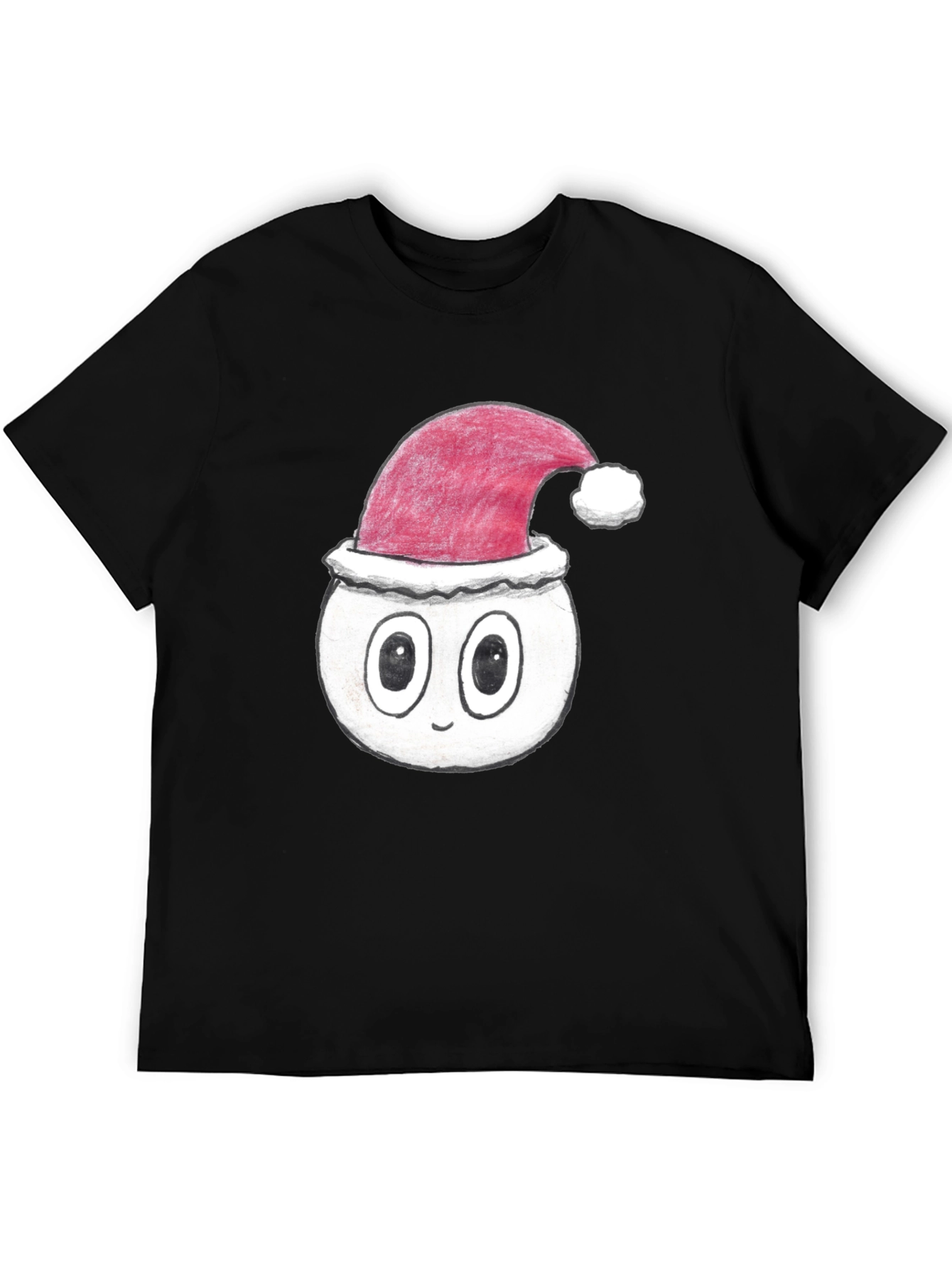 Festive Cartoon Face T-Shirt - Holiday Style