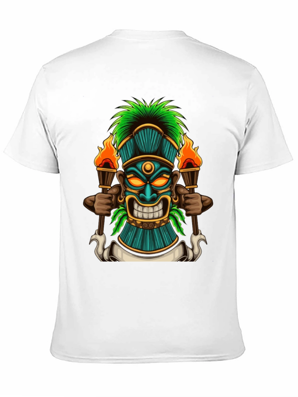 Tiki Totem Graphic Tee - Island Vibes