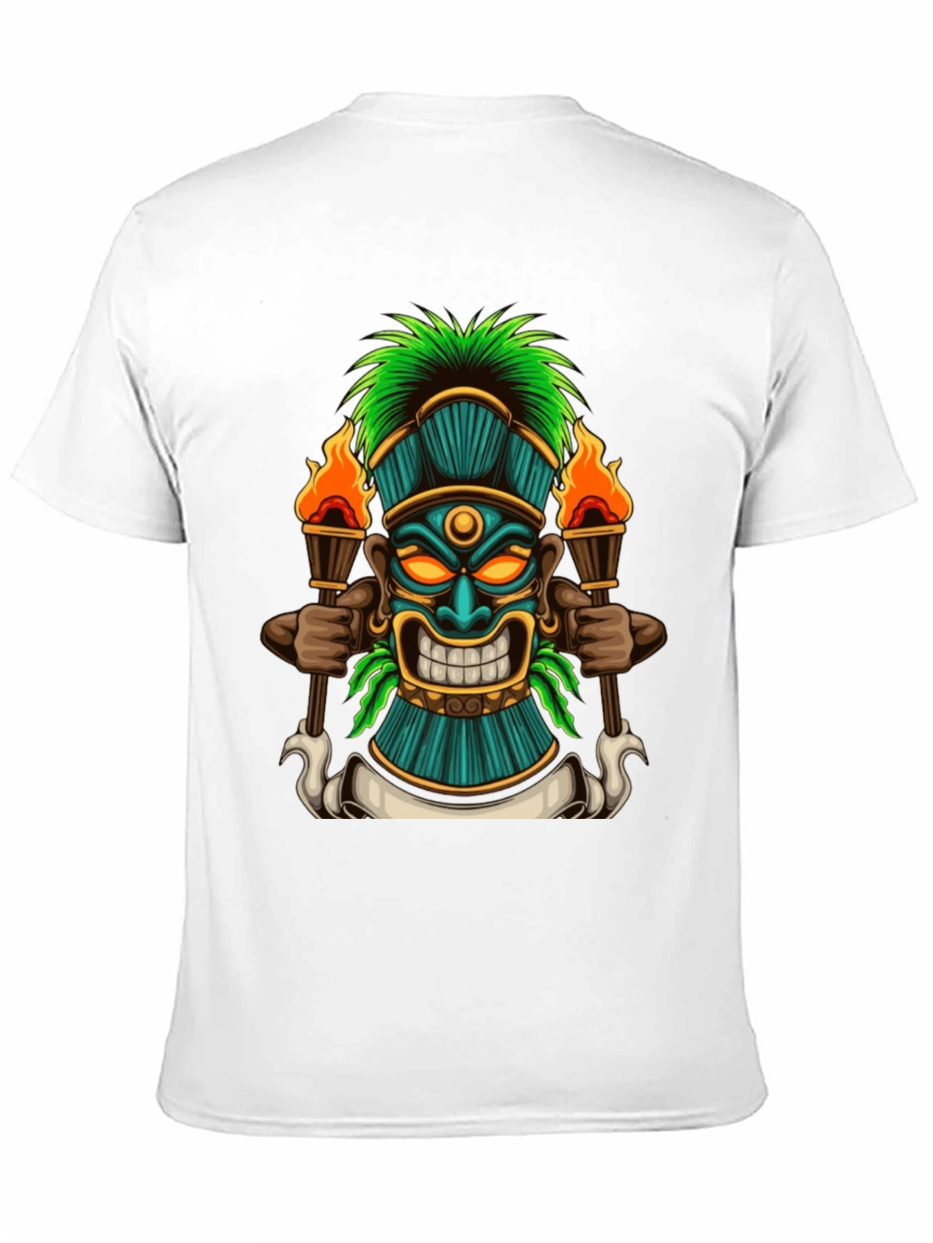 Tiki Totem Graphic Tee - Island Vibes